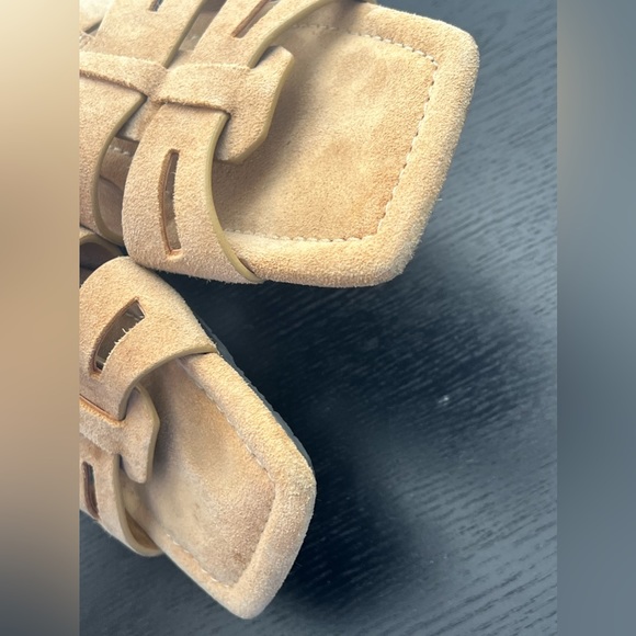 Zara Suede Flat Sandals size 38 - Picture 4 of 6